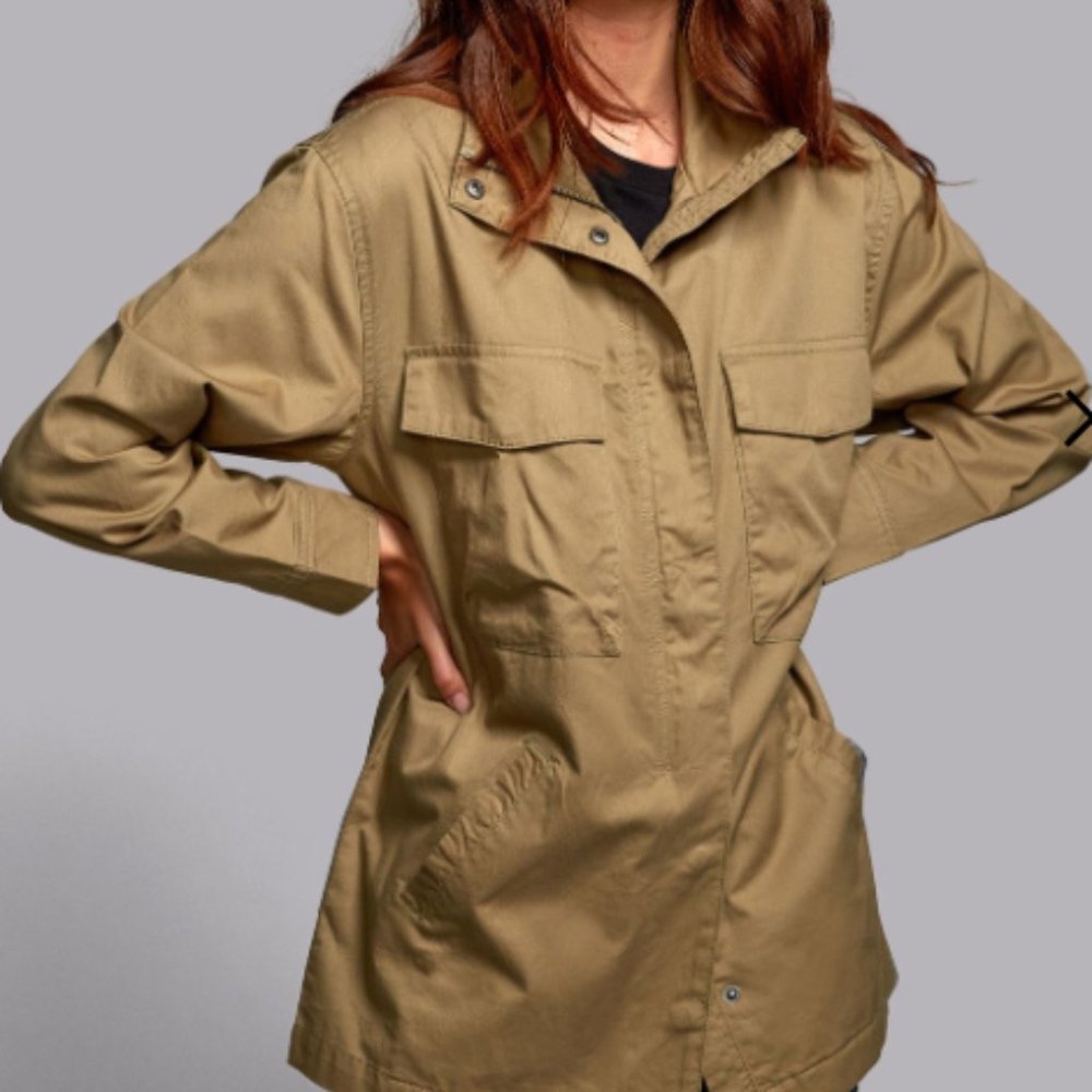 NWOT Mountain Jacket by RVCA.Linen Blend,Oversized Design Military Style